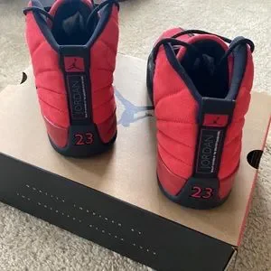 NWOT Air Jordan 12 Retro “Reverse Flu Game” Mens size 10 red w/ black accent Jordan | Shoes | Nwot Air Jordan 2 Retro Reverse Flu Game  main image 2